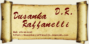 Dušanka Raffanelli vizit kartica